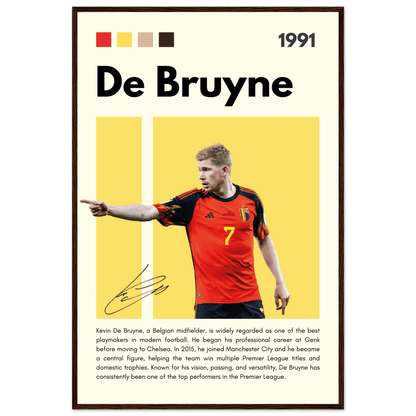 Kevin De Bruyne Football Legends Poster Wall Art - Vibrantwalls
