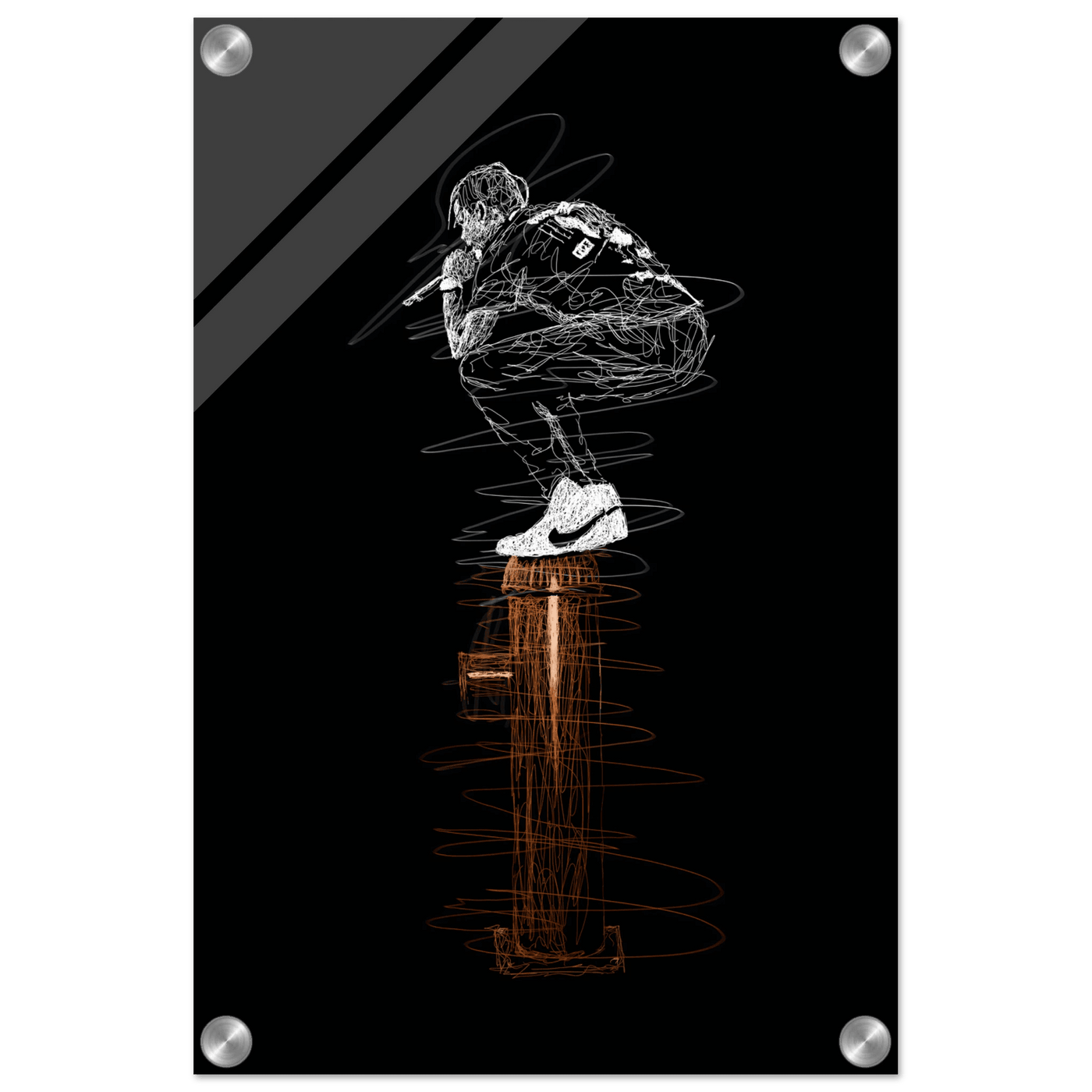 Connor McGregor Scribble Art Acrylic Print – Dynamic, Modern, & High-Impact Wall Decor - Vibrantwalls