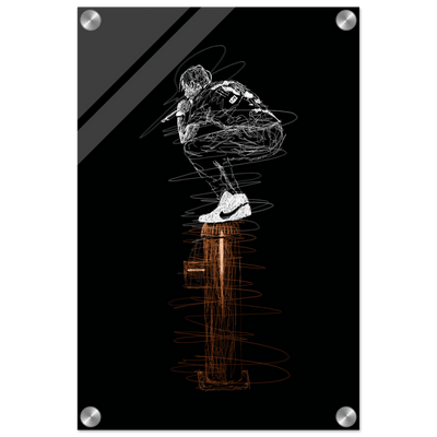 Connor McGregor Scribble Art Acrylic Print – Dynamic, Modern, & High-Impact Wall Decor - Vibrantwalls