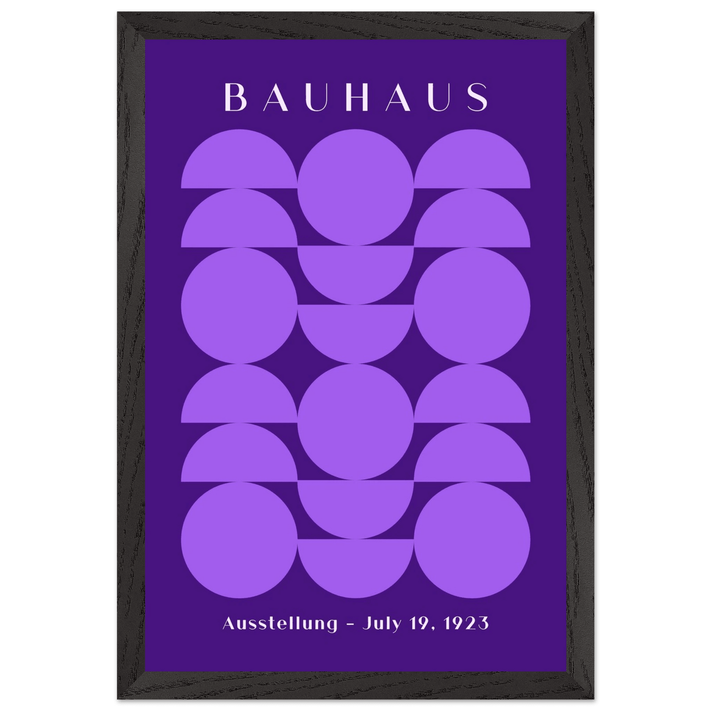 Bauhau 1923 Purple Geometric - Vibrantwalls