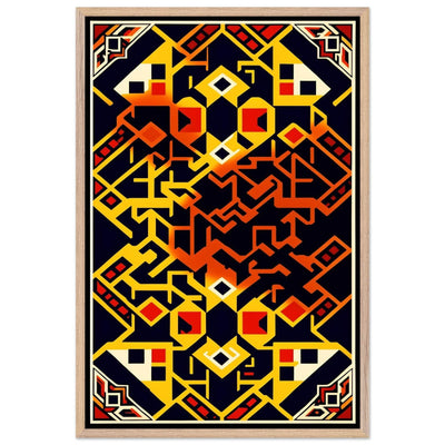 Abstract Geometric Poster for Modern Home Decor Framed Art - Vibrantwalls