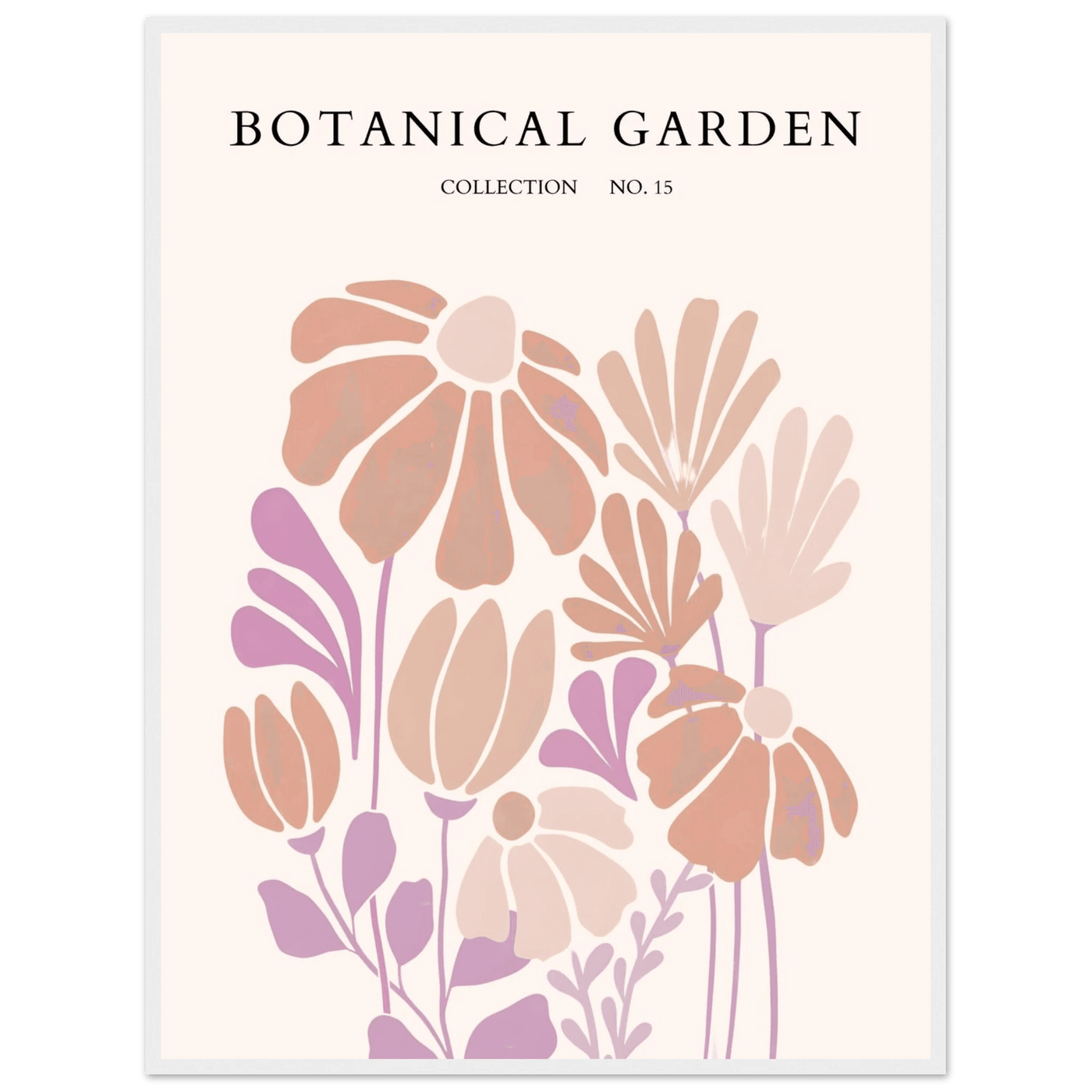 Botanical Garden Collection Framed Posters – Soft Floral Abstract Art Prints | Ready-to-Hang - Vibrantwalls