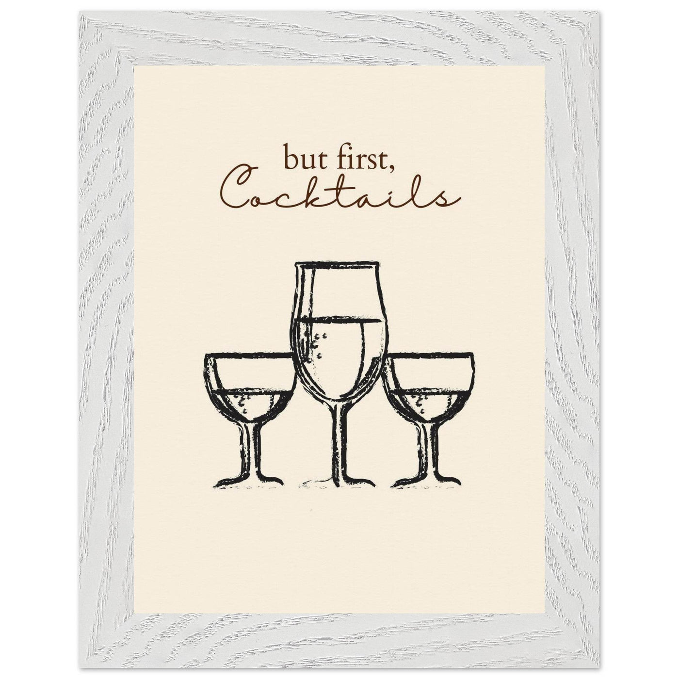 But First Cocktails - Vibrantwalls