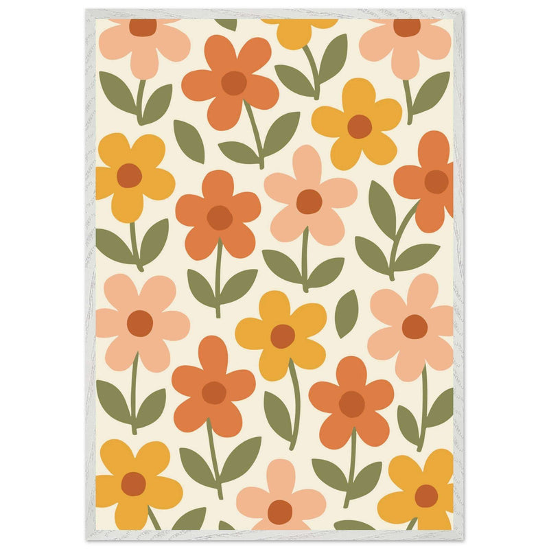 Retro Floral Dream Vintage Wall Art - Vibrantwalls