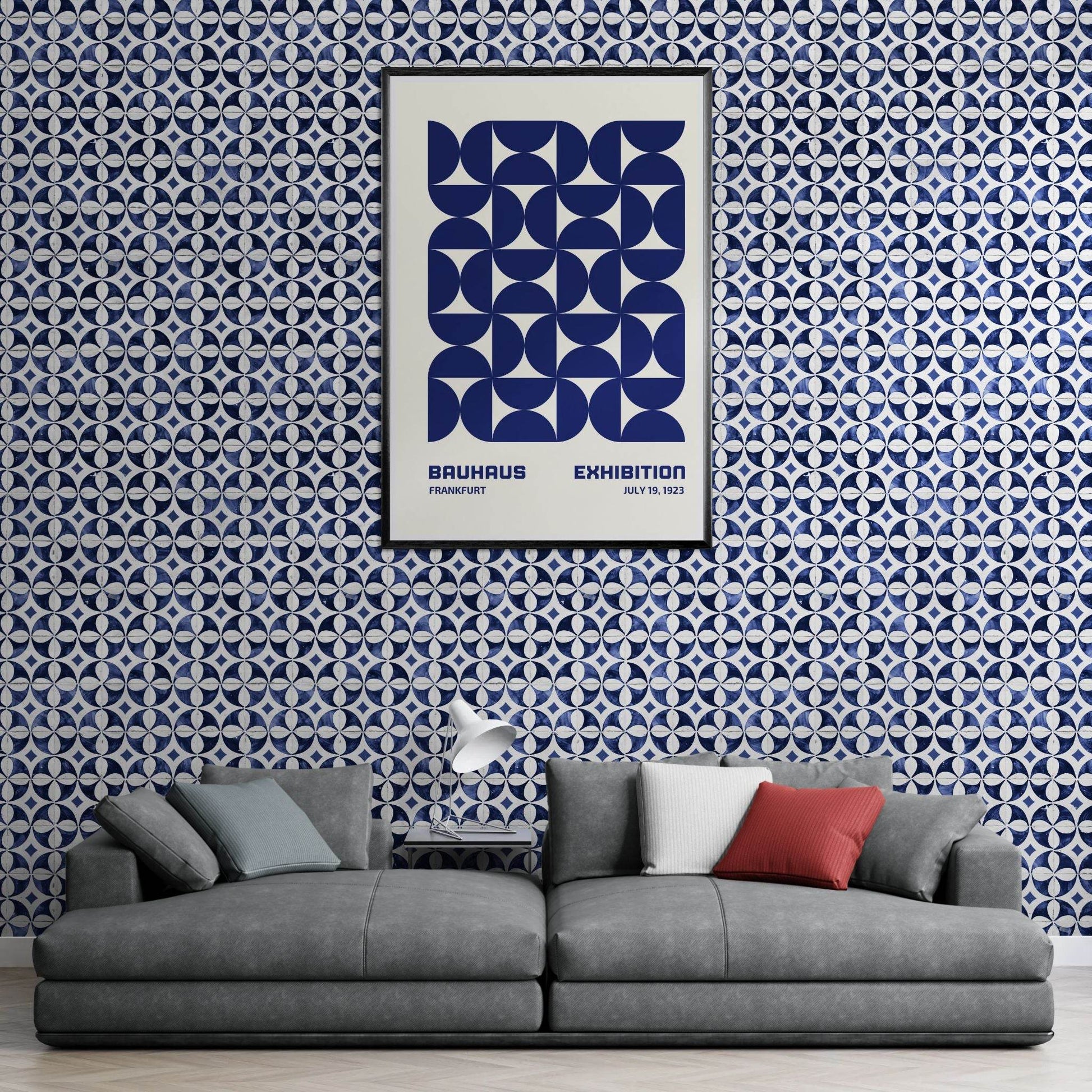 Bauhaus Geometric Abstract Modern Movement Style Design Wall Art - Vibrantwalls