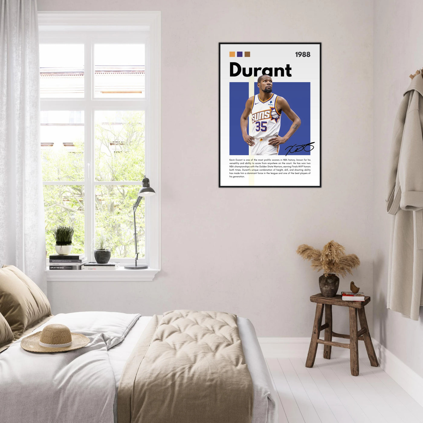 Kevin Durant Slim Reaper Suns Framed Poster Vibrantwalls