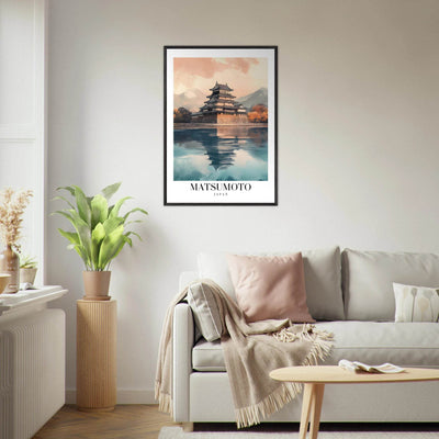 Matsumoto Japan Framed Poster – Serene Travel Wall Art with Wooden Frame - Vibrantwalls