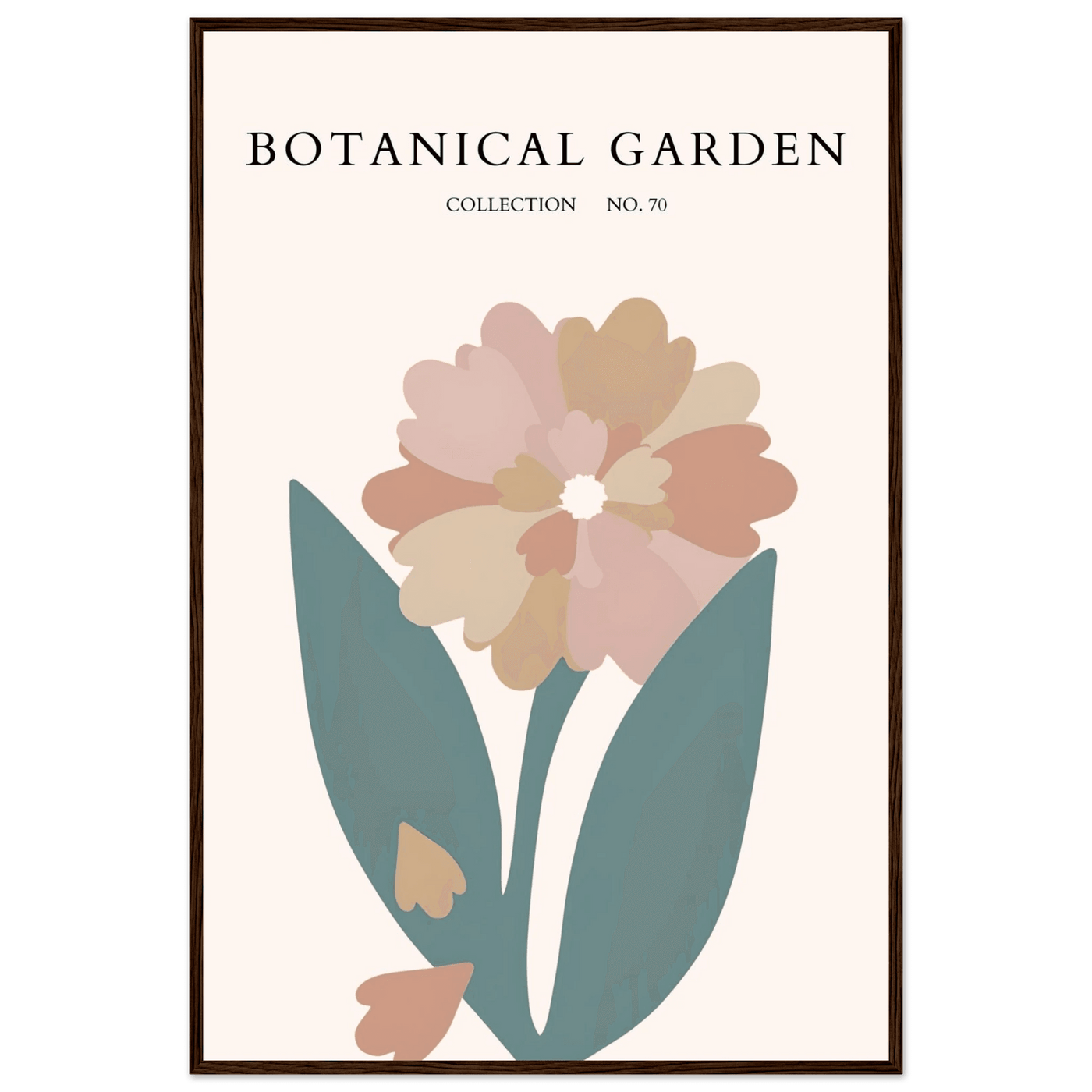 Botanical Garden Framed Poster – Gentle Floral Art Print | Soft Palette Home Decor | Ready-to-Hang - Vibrantwalls