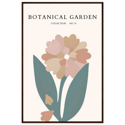 Botanical Garden Framed Poster – Gentle Floral Art Print | Soft Palette Home Decor | Ready-to-Hang - Vibrantwalls