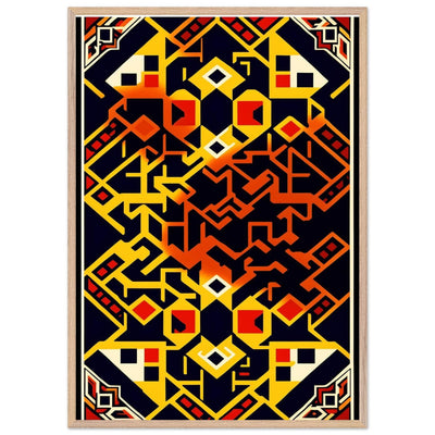 Abstract Geometric Poster for Modern Home Decor Framed Art - Vibrantwalls