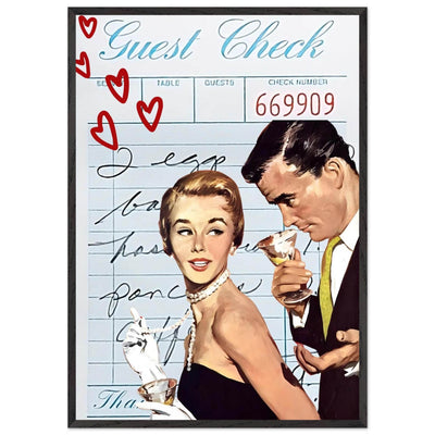 Retro Romance Cocktail Vintage Love Bar Art - Vibrantwalls