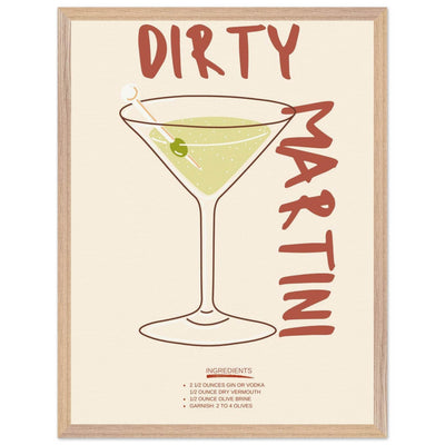 Dirty Martini Cocktail - Vibrantwalls