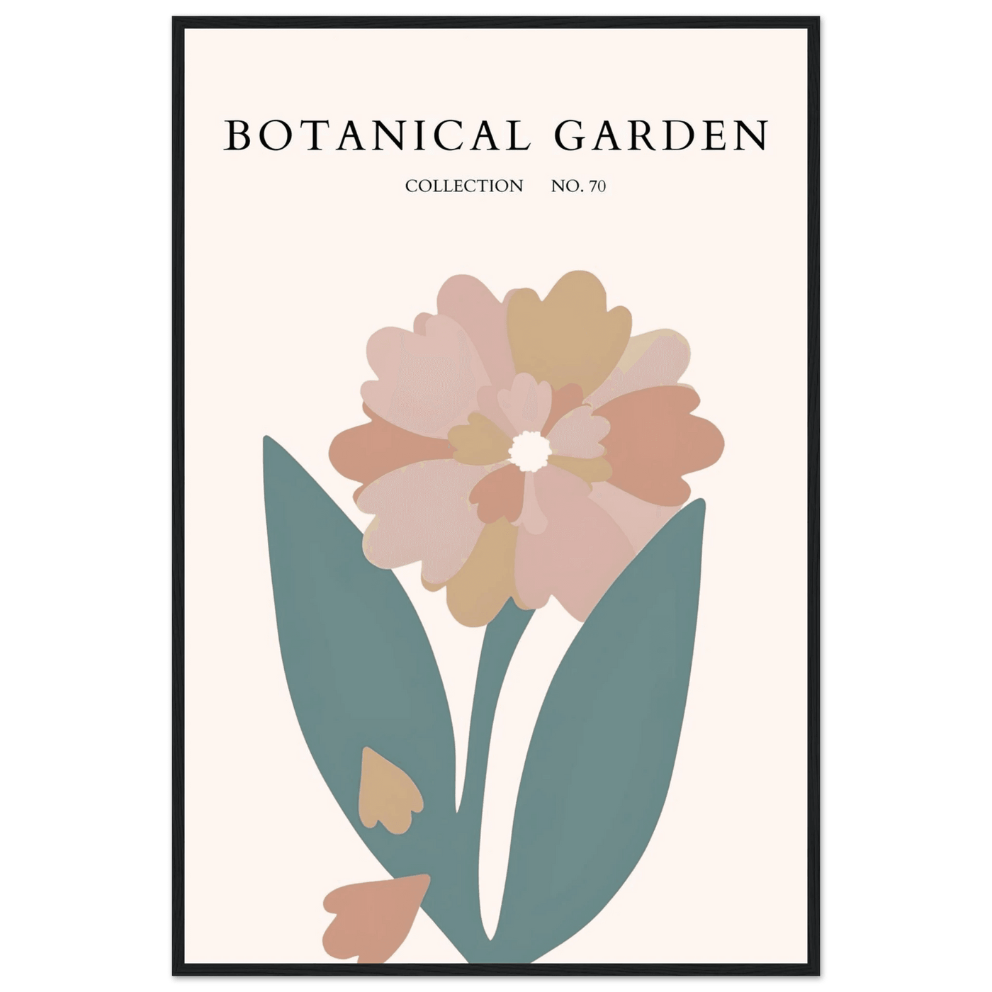 Botanical Garden Framed Poster – Gentle Floral Art Print | Soft Palette Home Decor | Ready-to-Hang - Vibrantwalls