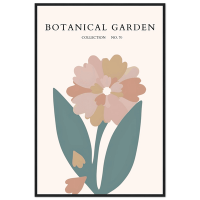 Botanical Garden Framed Poster – Gentle Floral Art Print | Soft Palette Home Decor | Ready-to-Hang - Vibrantwalls