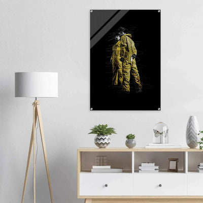 Breaking Bad Hazmat Suit Acrylic Print – Iconic Pop Art, Vibrant & Durable Wall Decor - Vibrantwalls