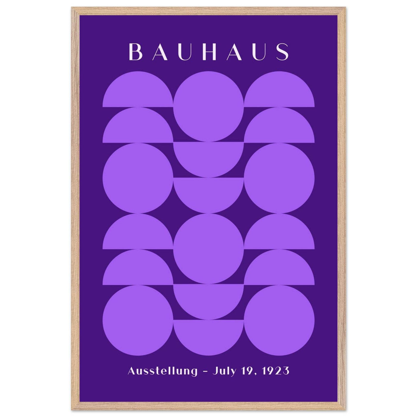 Bauhau 1923 Purple Geometric - Vibrantwalls