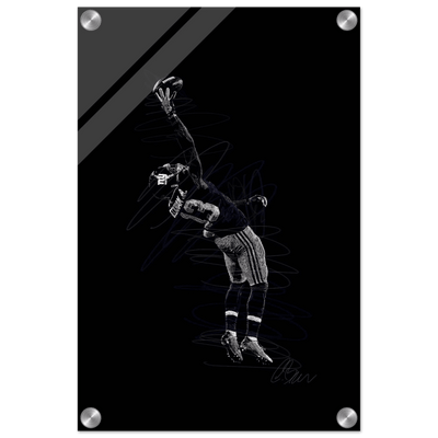 Dynamic Football Player Acrylic Print – Modern Sport Art, Vibrant & Durable Wall Decor in Multiple Sizes - Vibrantwalls