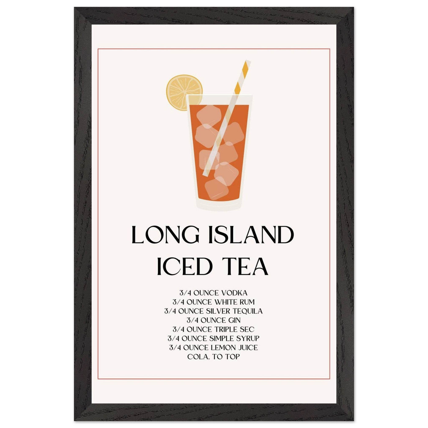 Long Island Iced Tea Recipe Strong Cocktail - Vibrantwalls