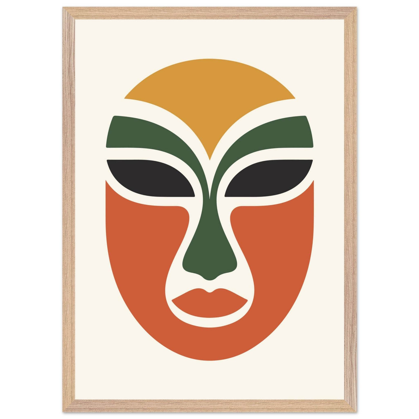 Abstract Tribal Mask - Vibrantwalls
