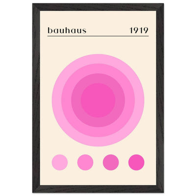 Bauhaus Pink Gradient Circle - Vibrantwalls