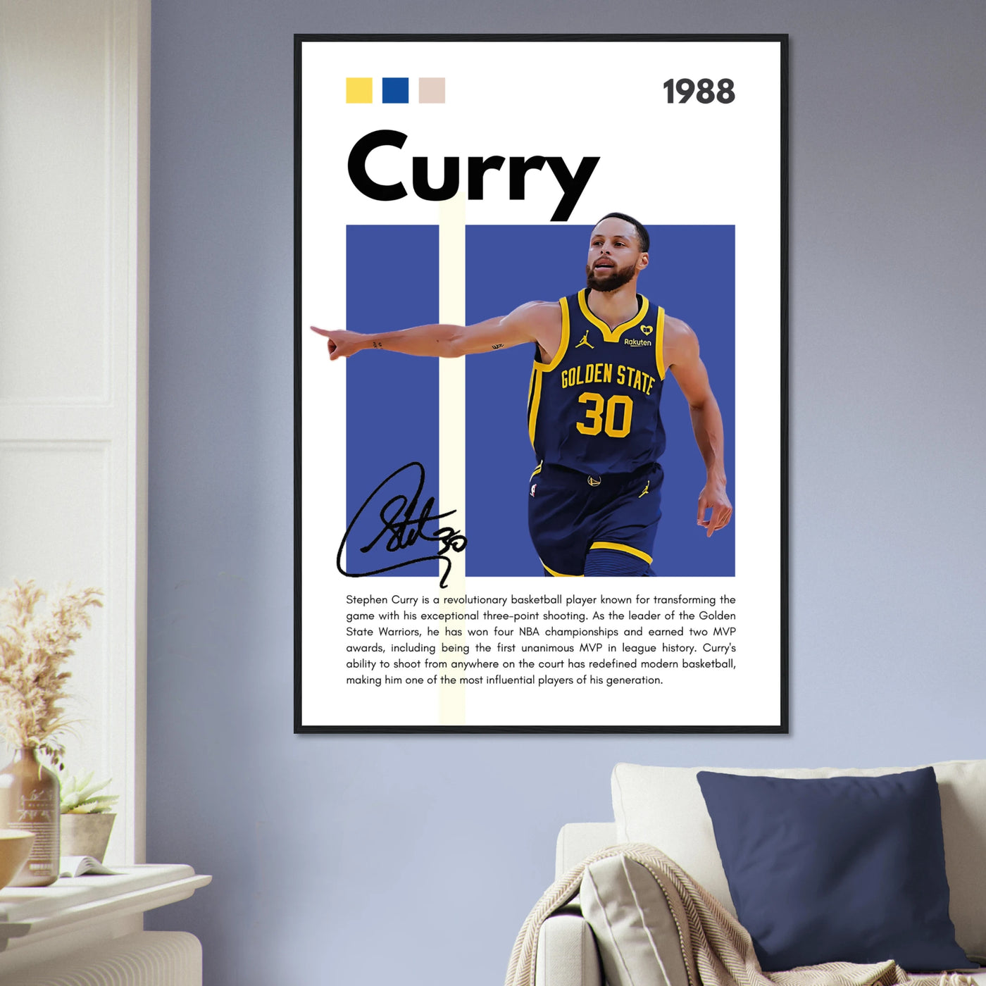 Stephen Curry Chef Curry Warriors Framed Poster Vibrantwalls