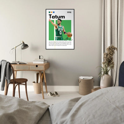 Jayson Tatum Boston Celtics Star Framed Poster Vibrantwalls