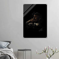 Thomas Shelby Acrylic Print - Distinctive Scribble Art for Enthusiasts - Vibrantwalls