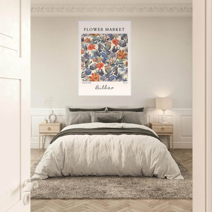 Bilbao Flower Market Elegant Vibrant Botanical - Wall Art - Vibrantwalls