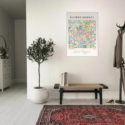 Flower Market Collection Framed Poster – Las Vegas Botanical Bliss Print | Ready-to-Hang Floral Art - Vibrantwalls