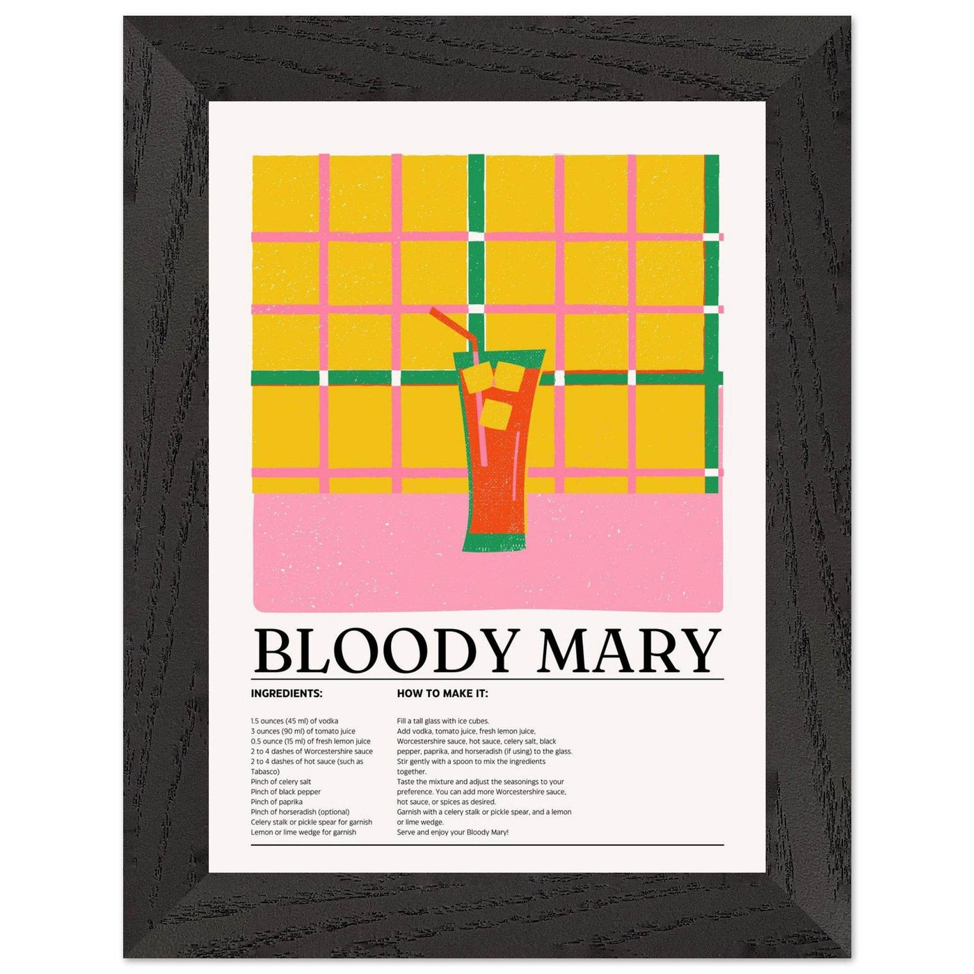 Retro Bloody Mary Cocktail Recipe - Vibrantwalls
