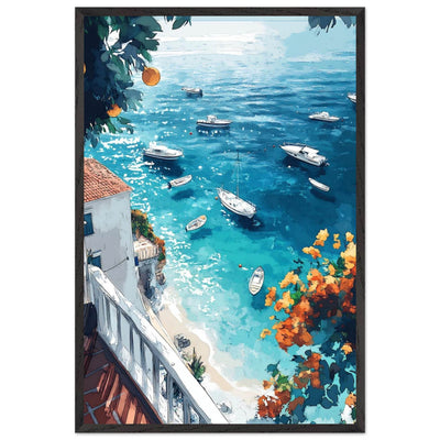 Vintage Italian Coastal View - Vibrantwalls