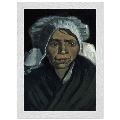 Peasant Woman Sculpture - Exquisite Head of a Peasant Woman Art Piece - Vibrantwalls