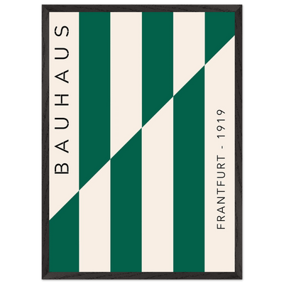 Bauhaus Emerald Green & Cream Modern - Vibrantwalls