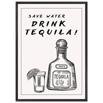 Save Water Drink Tequila Fun Bar - Vibrantwalls