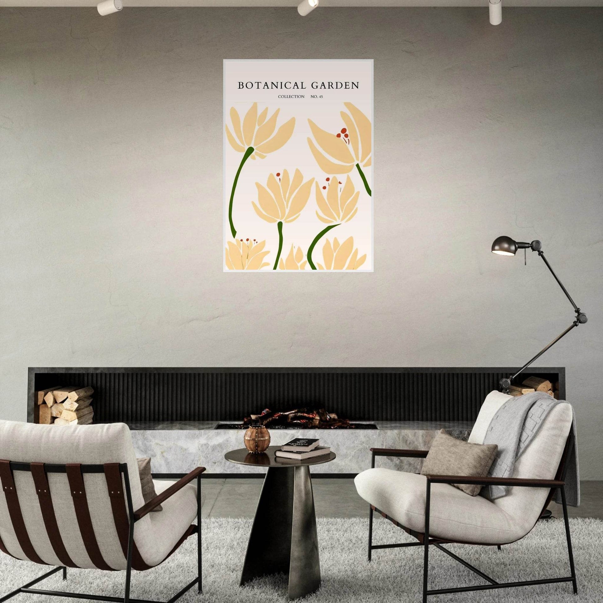 Botanical Garden Framed Art Print – Minimalist Floral Design & Nature-Inspired Posters | Ready-to-Hang - Vibrantwalls