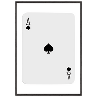 Ace of Spades Custom Playing Cards Framed Poster Wall Art - Vibrantwalls