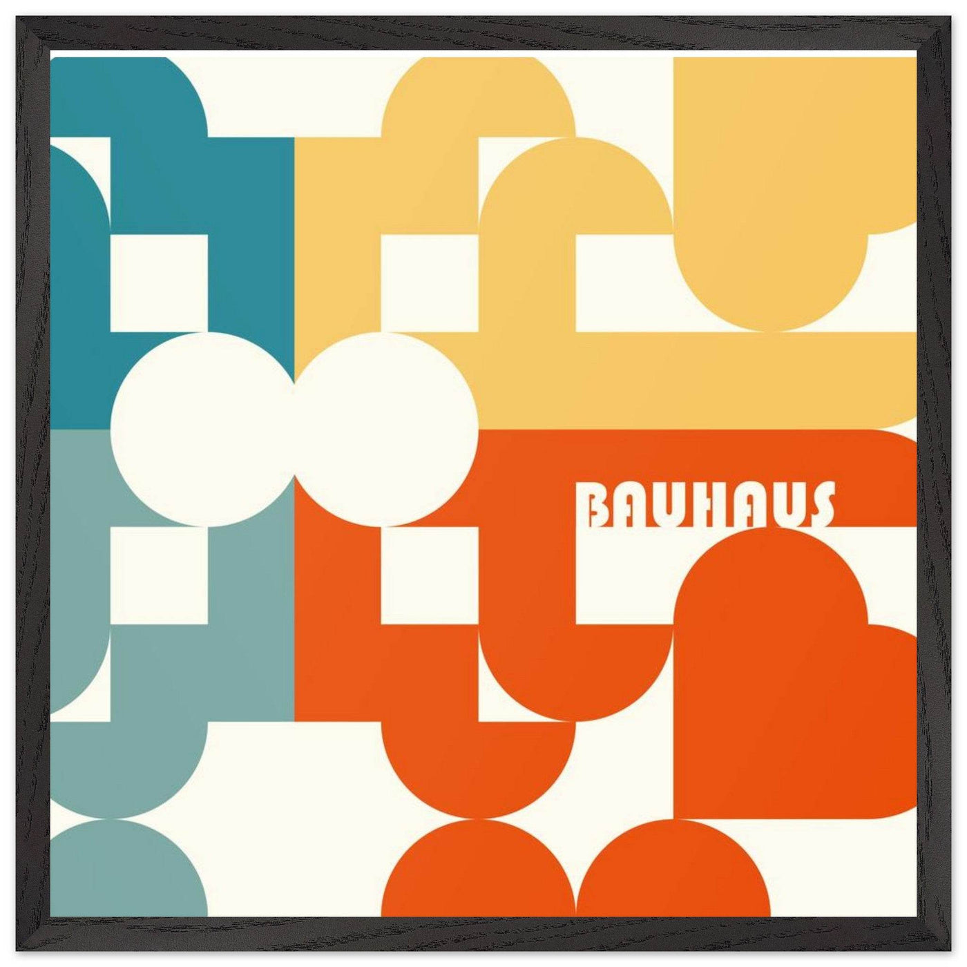 Bauhaus-Style Abstract Geometric Art - Vibrantwalls