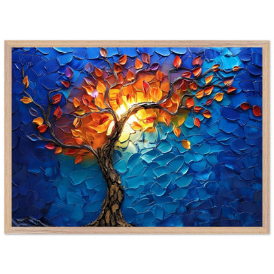 Vibrant Tree of Life Palette Knife Art - Vibrantwalls