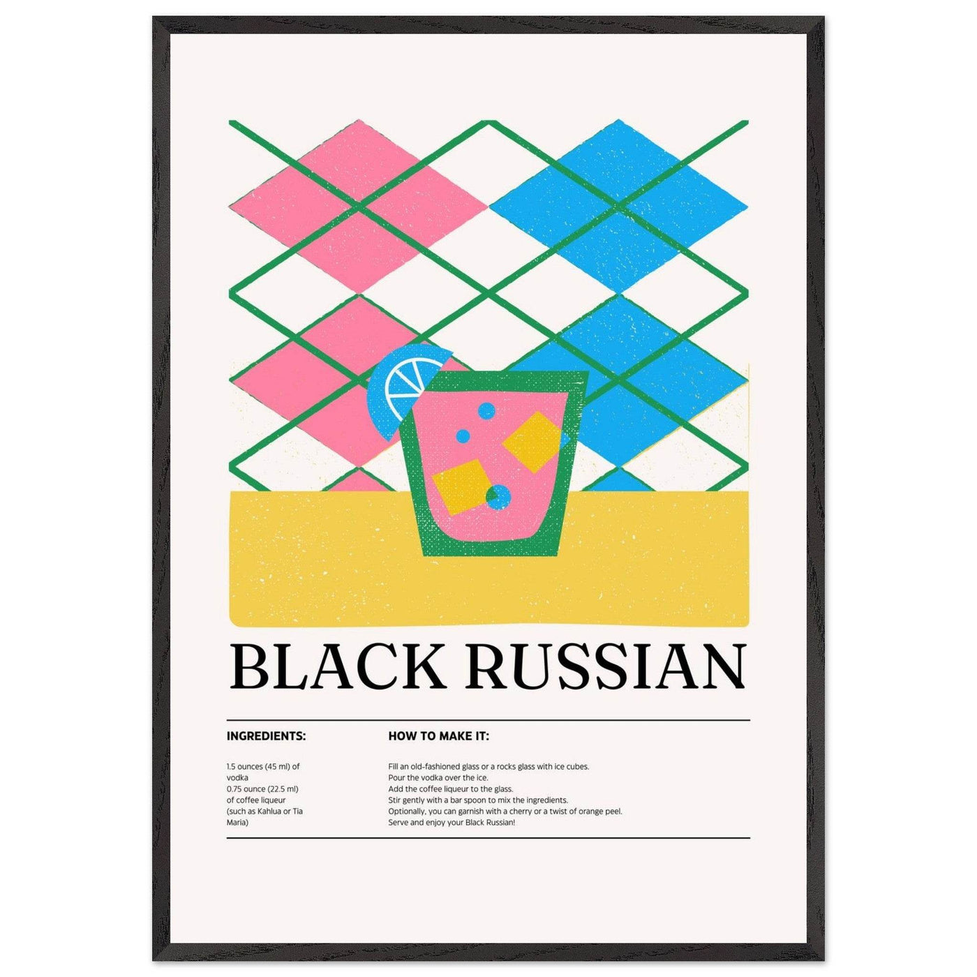 Black Russian Cocktail Recipe - Vibrantwalls