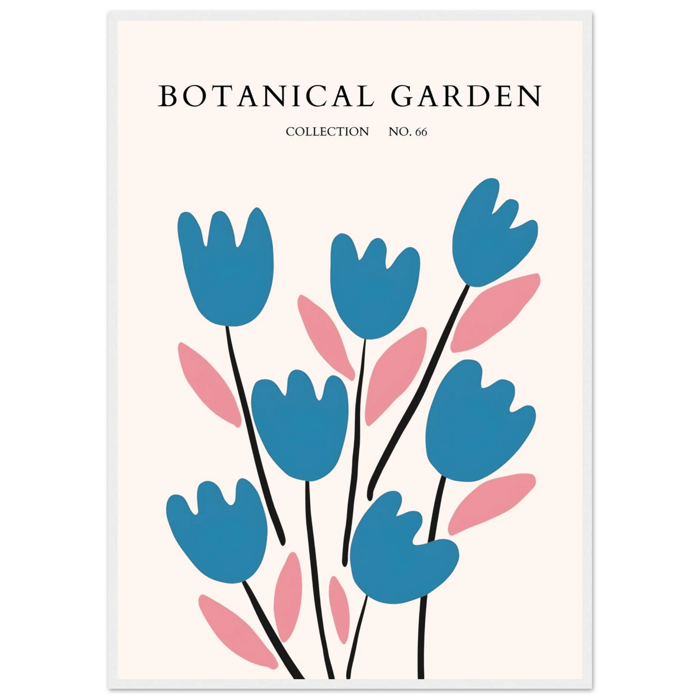 Abstract Botanical Garden Framed Poster – Modern Floral Art Print | Ready-to-Hang in Various Sizes & Frames - Vibrantwalls