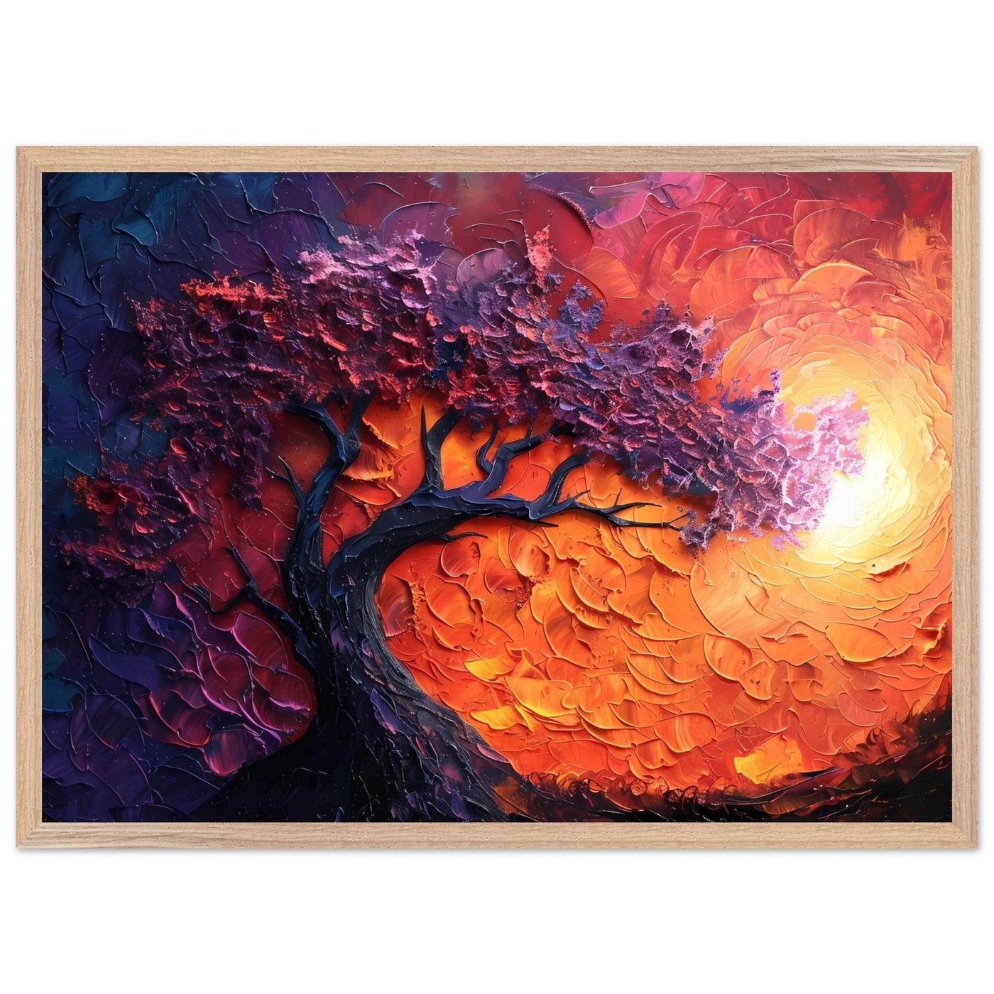 Sunset Hues Vibrant Tree of Life - Vibrantwalls