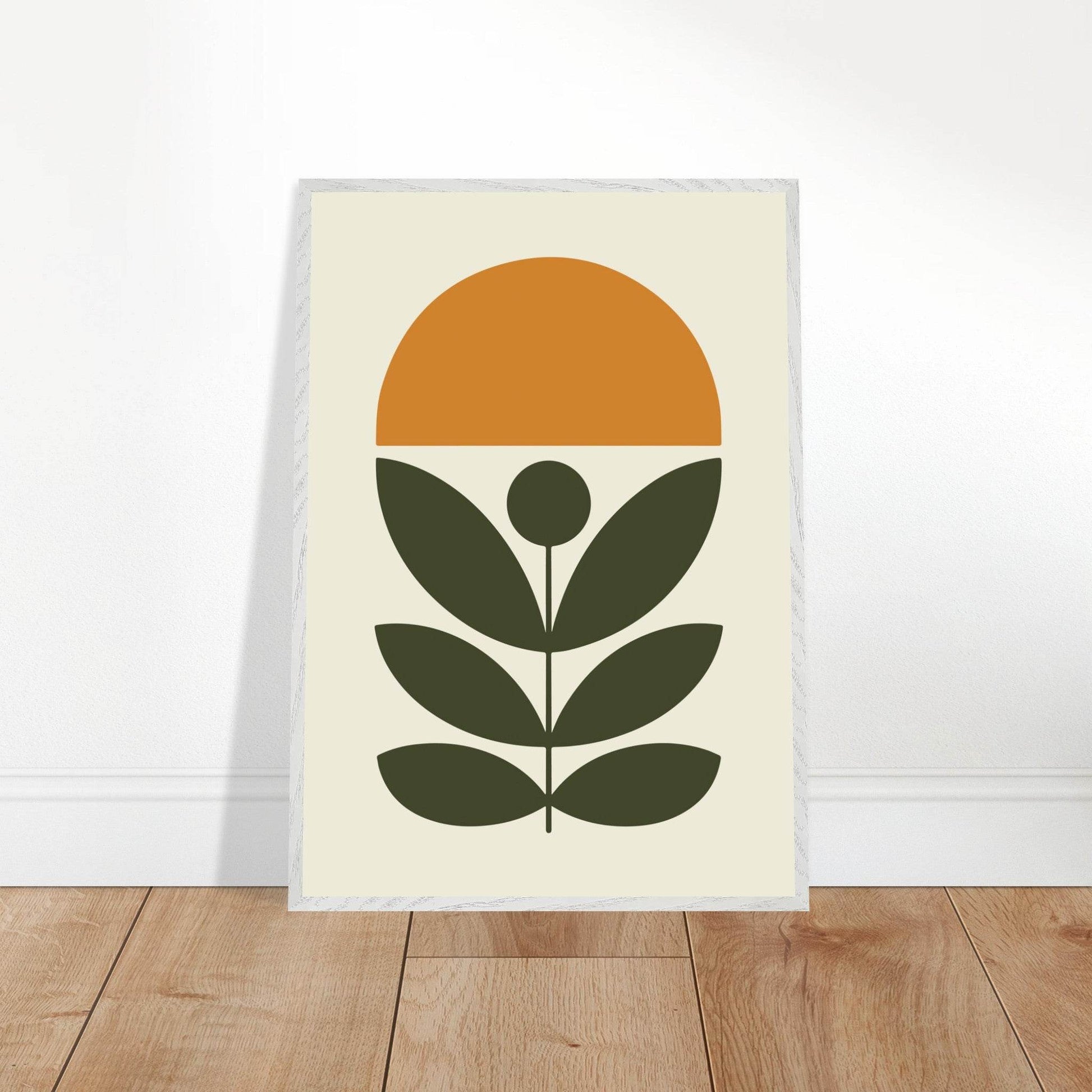 Botanical Green Plant Modern Abstract Wall Art - Vibrantwalls
