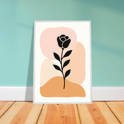 Abstract Floral Silhouette - Vibrantwalls