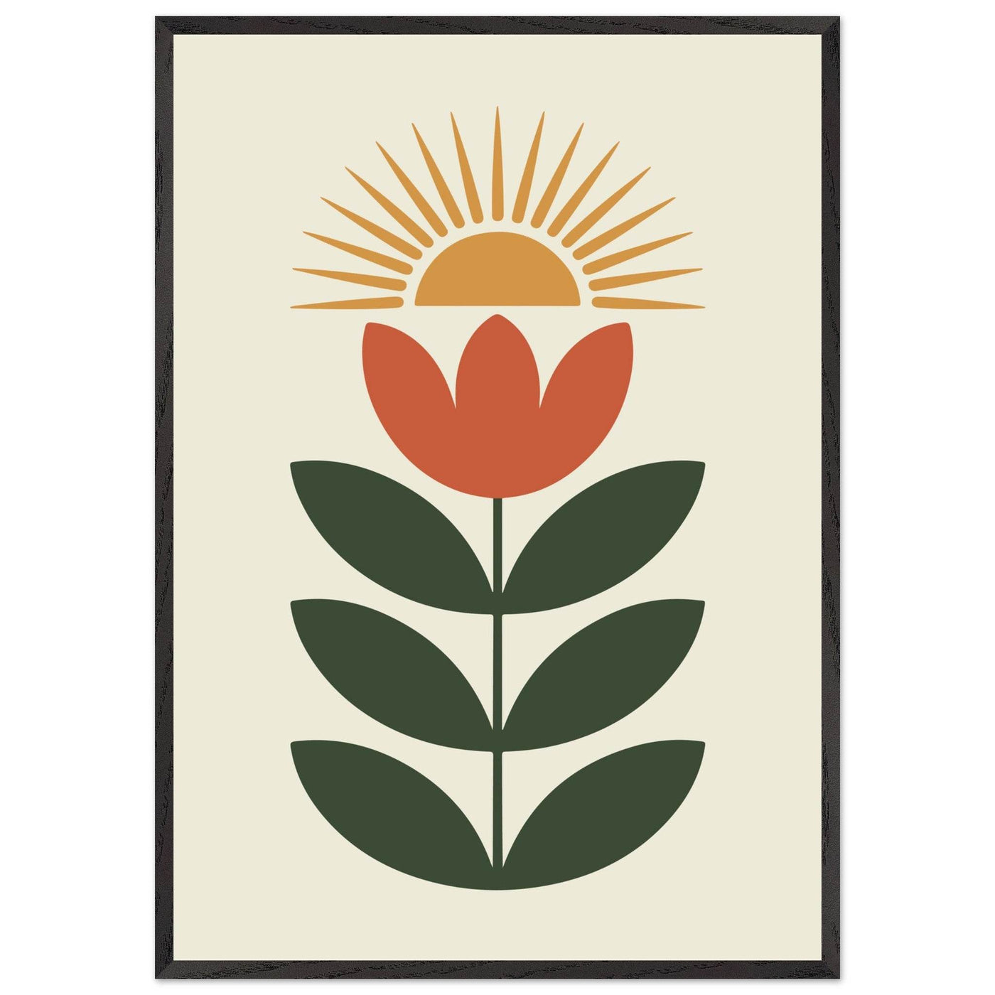 Abstract Floral Sun - Vibrantwalls