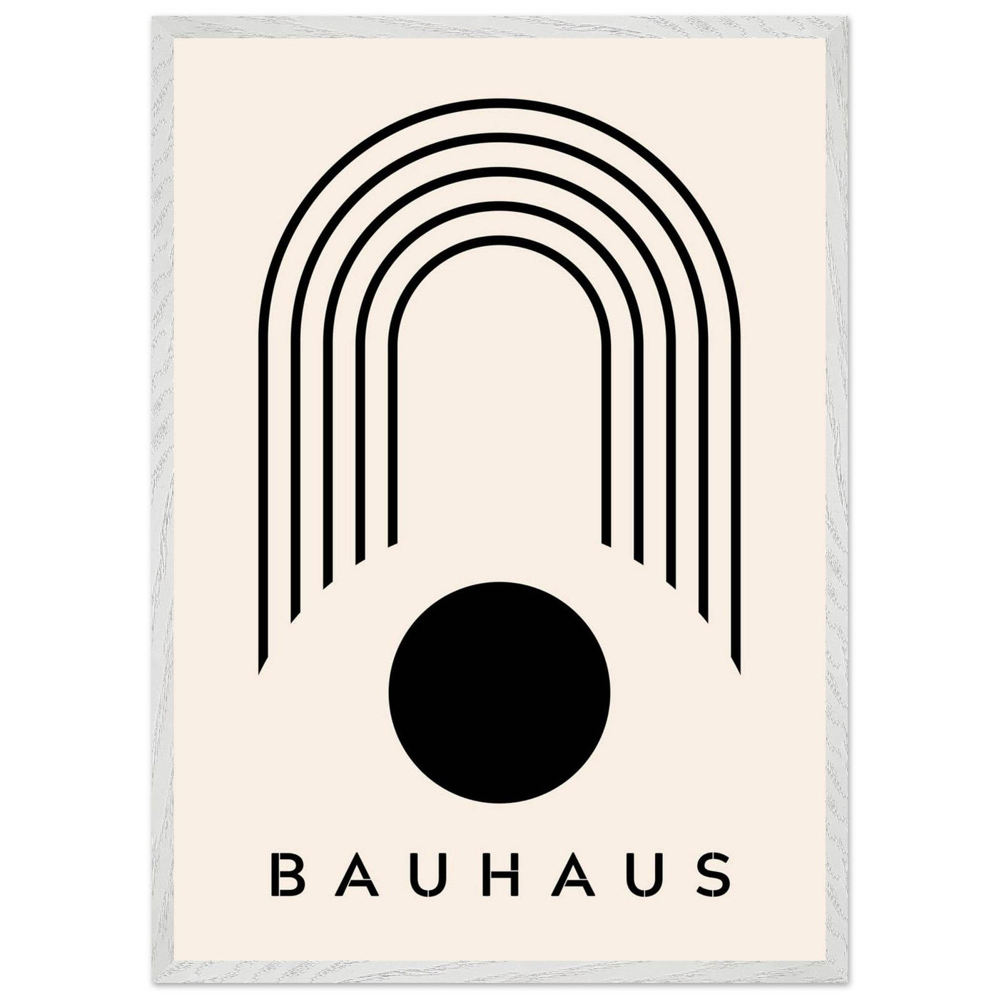Bauhaus Black & Beige - Vibrantwalls