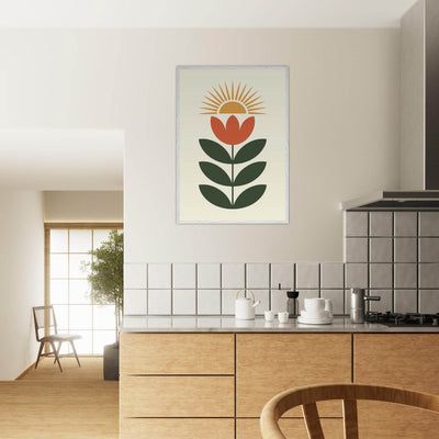 Abstract Floral Sun - Vibrantwalls