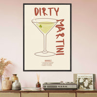 Dirty Martini Cocktail Poster Wall Art - Vibrantwalls