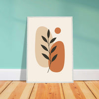 Abstract Botanical Earthy Desert Plant Design - Vibrantwalls