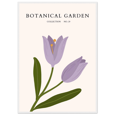 Botanical Garden Lavender Bloom Minimalist Framed Art - Vibrantwalls