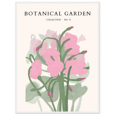Botanical Garden Collection No. 78 Framed Poster – Blush Pink & Sage Green Floral Art Print | Ready-to-Hang - Vibrantwalls